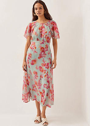 Nicola Spot Ruffle Midi Dress by Phase Eight | Look Again