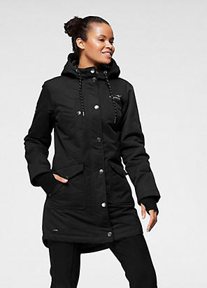 Khaki Long-Line Padded Coat – AX Paris