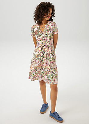 Azalea Print Fil Coupe Dress by Phase Eight | Look Again