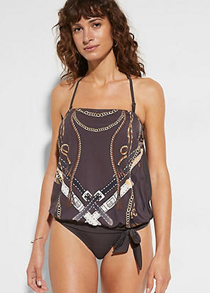 Patterned Underwired Tankini Set by s.Oliver