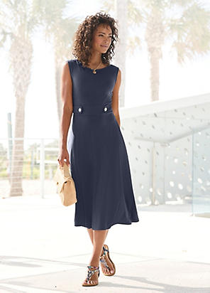 Becky Tie Front Midi Dress by Phase Eight | Look Again