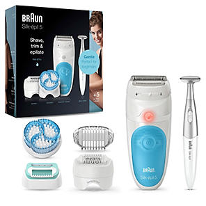 Braun | 5-825 for Beginners Silk-epil Epilator Power, Removal, Light Gentle Smart by for Look Again Hair