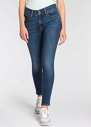 Levi’s 711 Skinny Ankle Ruffle Hem Cropped Jeans with selling Stretch