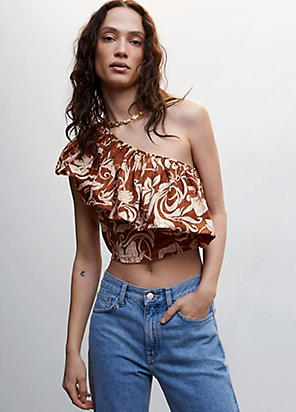 Geometric Abstract Embroidered Cami by Monsoon