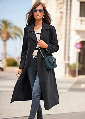 Angela Taupe Tailored Trench Coat by Mango | Look Again