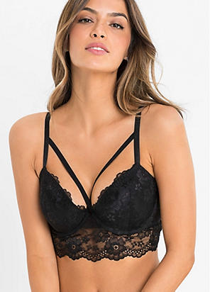 Pour Moi All That Glitters Front Fastening Longline Underwire Bra