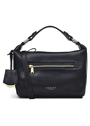 Radley Hanley Close Mini Flapover Shoulder Bag in Black