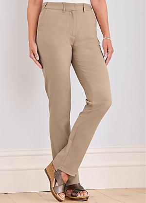 Stone Linen Trousers by Freemans