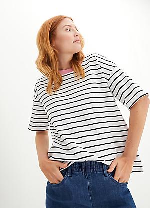 Sequin Stripe Top by bonprix