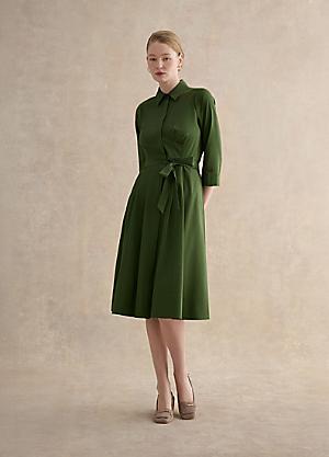 slim fit dress slacks Hobbs Green Chessie Shift Dress, Size 12 – Handpicked Preloved main image 1