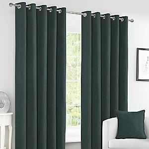 Taylor Embossed Velour Thermal Lined Pencil Pleat Curtains by Home Curtains