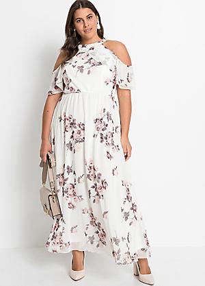 Smocked Maxi Dress by bonprix