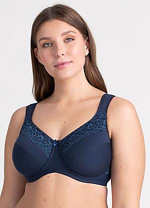 Lovely Jacquard front-fastening bra – bra with full coverage – Miss Mary