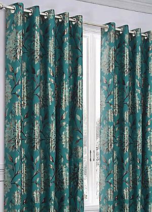 Taylor Embossed Velour Thermal Lined Pencil Pleat Curtains by Home Curtains