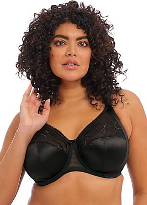Sheer Full Coverage Lace Bra, WiesMANN, Size: 30H-42C, Color: Black