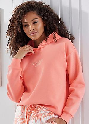 Orange pink hoodie on sale