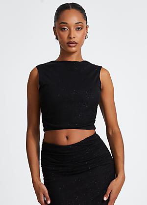 Quiz black skirt best sale