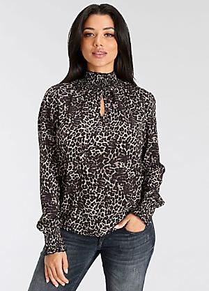 Cotton Rib Long Sleeve Top by bonprix