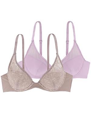 Luca Underwired 2 Pack Non Padded Wired Bras by DORINA