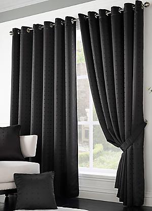 Cotswold Jacquard Pair of Fully Lined Pencil Pleat Curtains by Alan Symonds