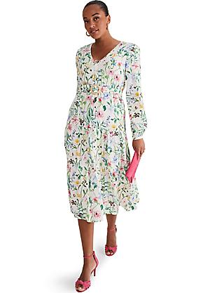 Phase eight best sale cream floral dress