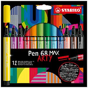 Stabilo Mini Pen 68 Wallet, 12 - Color Set