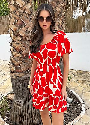 strapless open back dress Red Ruched Pleated Top Midi Dress  AX Paris US