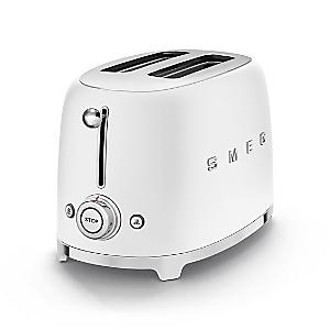 SMEG White 1.7L Kettle And Toaster KLF03WHUK & TSF01WHUK