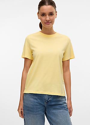 【ULLALA】Tina Short Sleeve Women's Fair Yellow Shop for Yellow | Tops | Womens | online at Lookagain