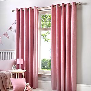 Montreal Pair of Velour Lined Pencil Pleat Curtains by Home