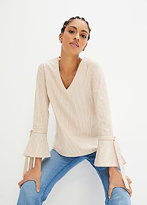 Linen Blend Blouse by bonprix