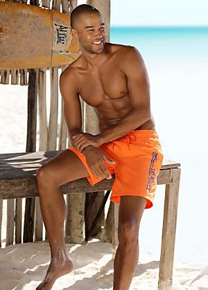 Buy Men's Swim Shorts Orange Shortsswimwear Online