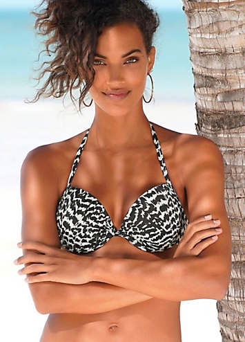 LASCANA Leopard Print Push Up Bra