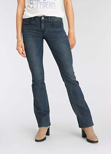 Arizona Contrast Seams Bootcut Jeans