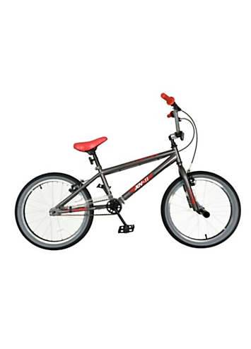 11 BMX Spoked Bike - 20 Inch - Graphite/Grey/Red by XN | Look Again