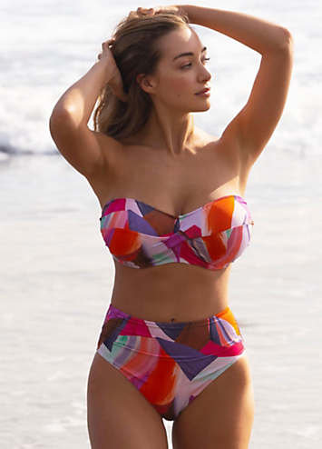 Aguada Beach Underwired Twist Bandeau Bikini Top by Fantasie | Look Again
