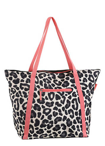 animal print beach bag