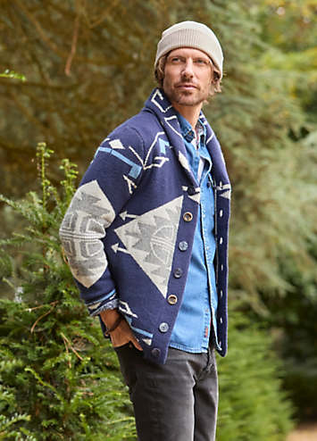 aztec shawl cardigan