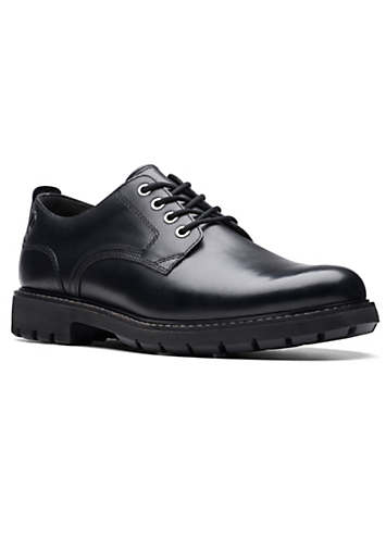 Batcombe Tie Black Leather Shoes by Clarks | Look Again