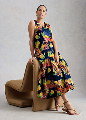Beaded Popover Column Gown by Adrianna 