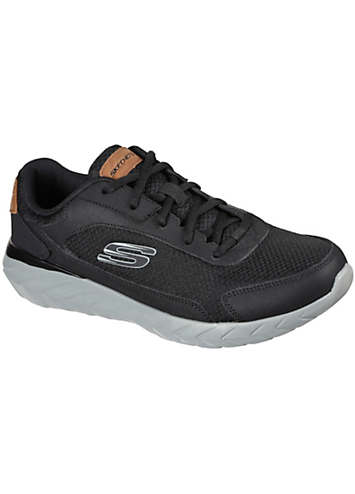 Skechers flex 2025 appeal black leather