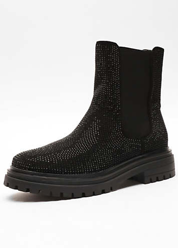 Studded chunky hot sale chelsea boots