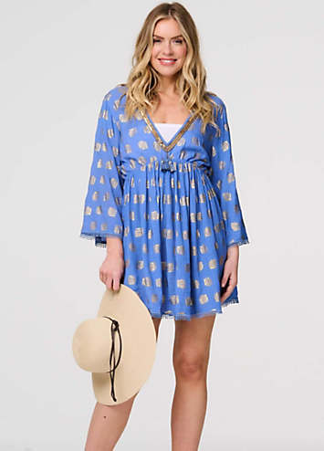 blue dress for baby girl MIKUTA