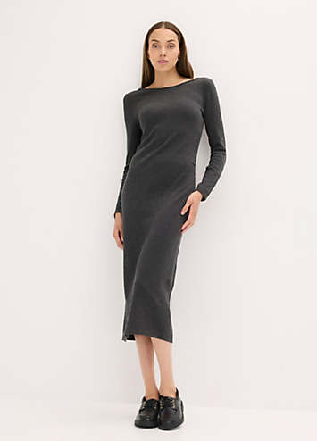 Looking Again Boat Neck Bodycon Midi Dress by bonprix | Look Again