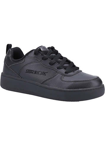 Skechers black school shoes online