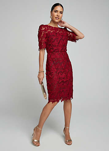 Kaleidoscope Lace Shift Dress Kaleidoscope Navy Lace Shift Dress Freemans