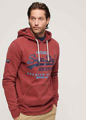 Classic Vintage Logo Heritage Hoodie by Superdry | Look Again