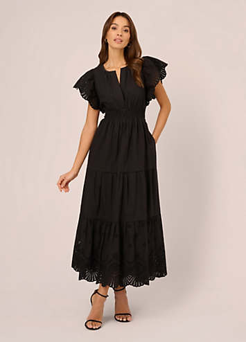 Cotton Eyelet Dress by Adrianna Papell Look Again