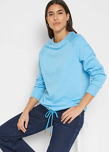 Drawstring hot sale hem sweatshirt