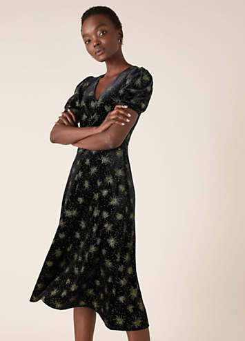 monsoon star dress velvet